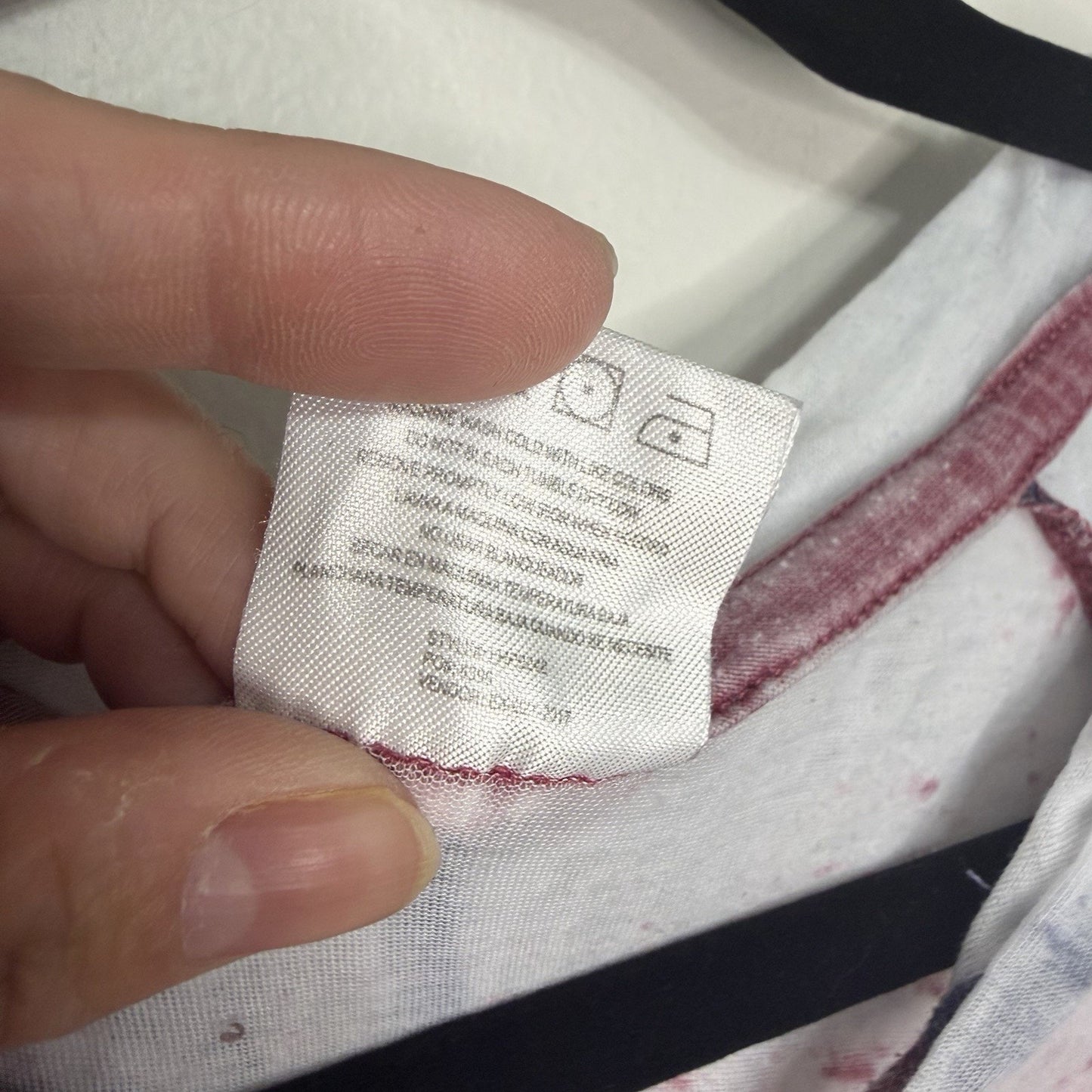 Exist Womens M Burnout Sheer Lightweight Hoodie Top Red White Distressed Y2K