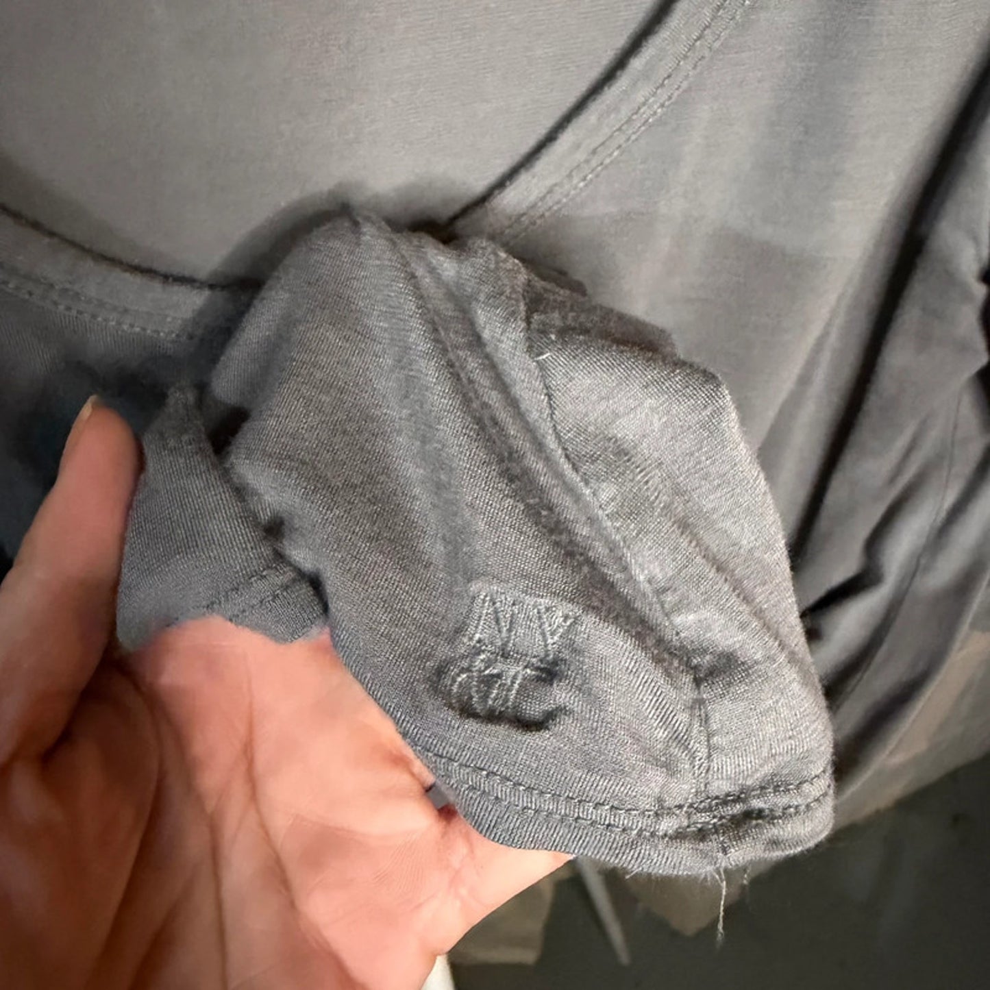 Gray Cotton NY & Company Women’s XL Blouse