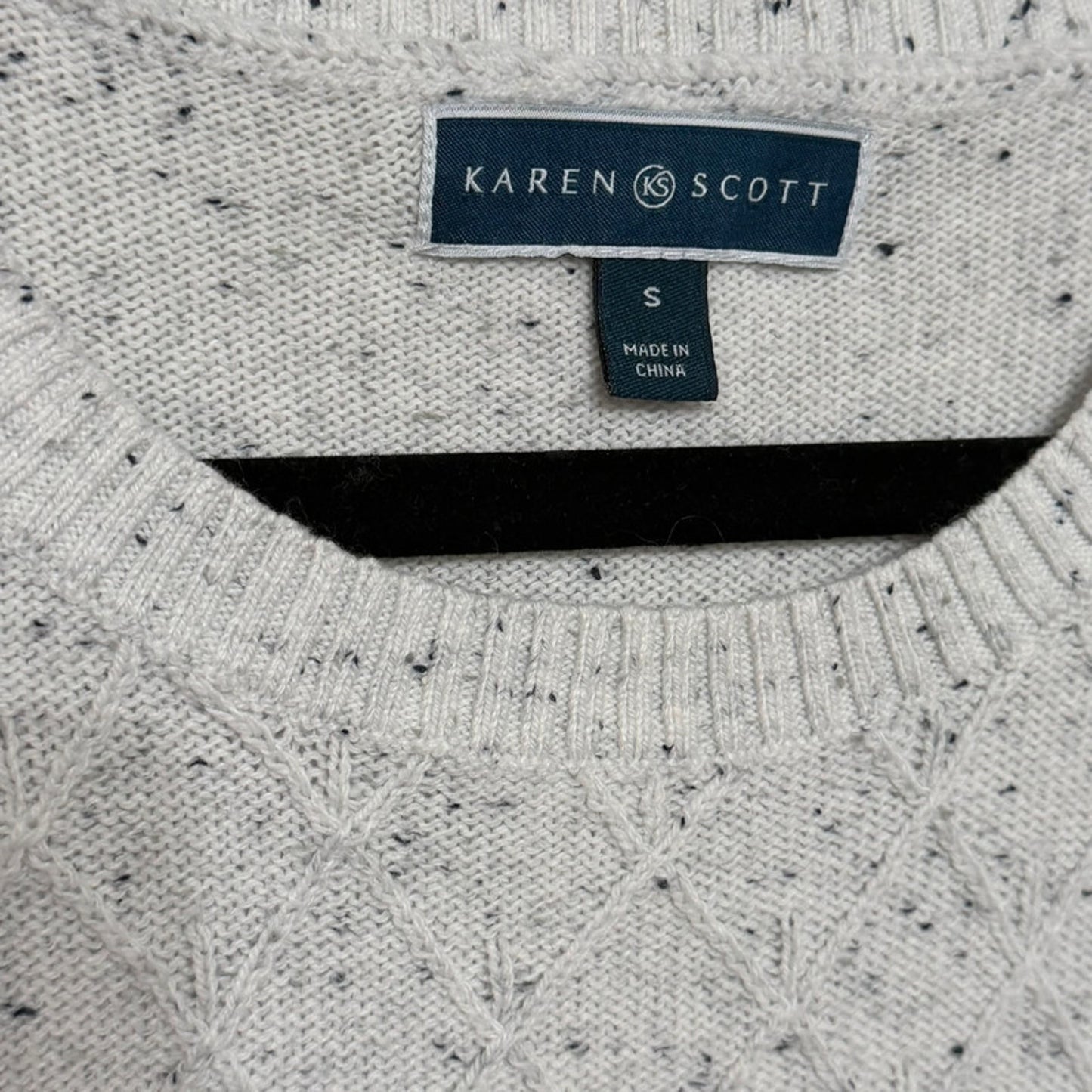 Karen Scott Women's Small Light Grey Sweater Professional Office