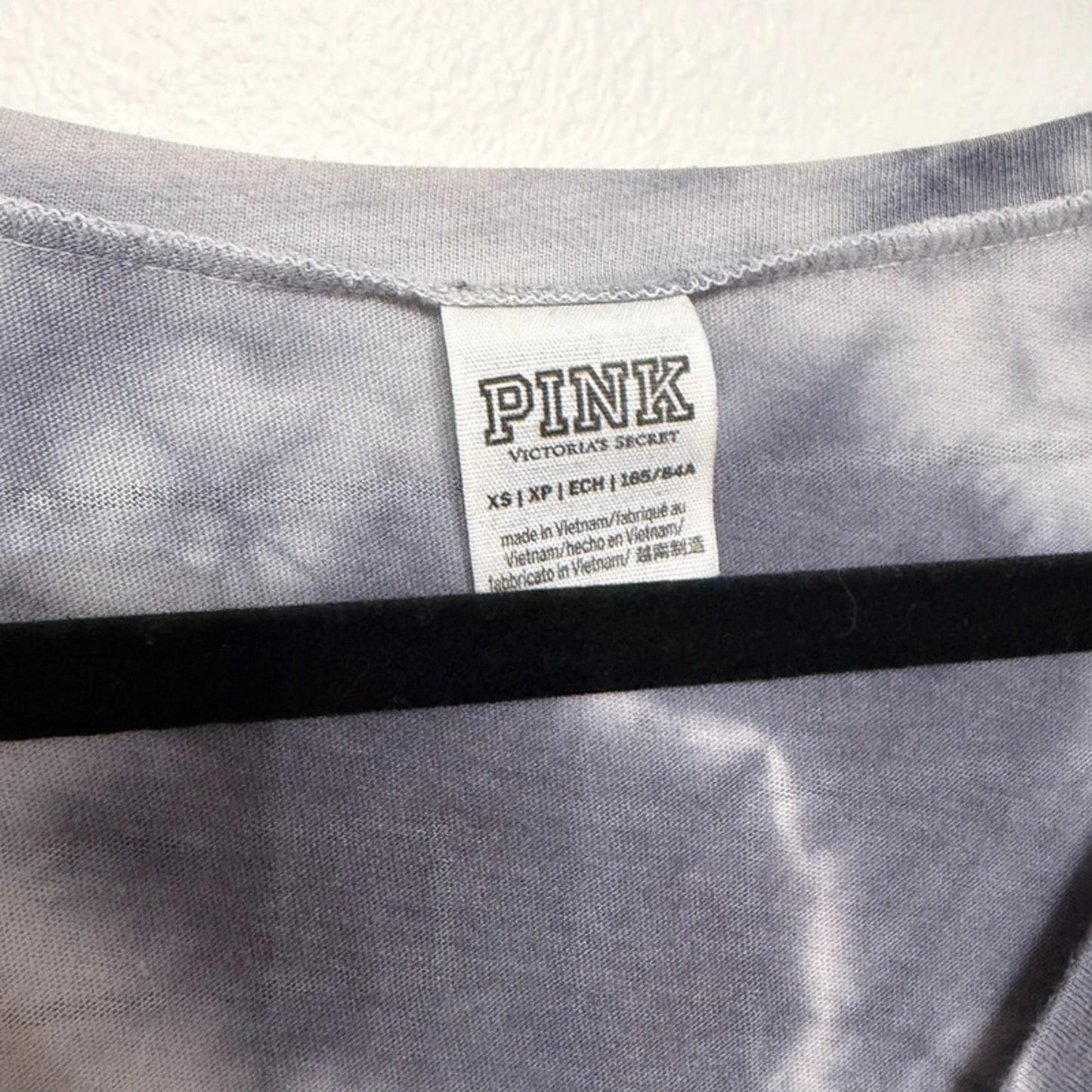 Gray White VS Pink XS Tie Dye T-Shirt