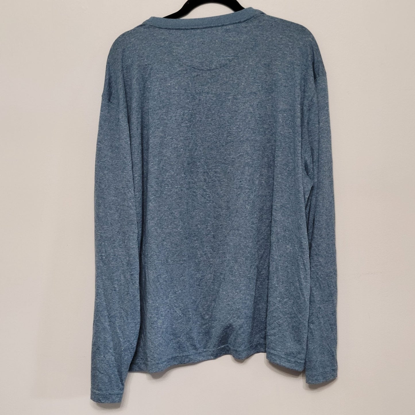 Duluth Trading Long Sleeve Shirt Men's 2XL Heather Blue Performance Base Layer