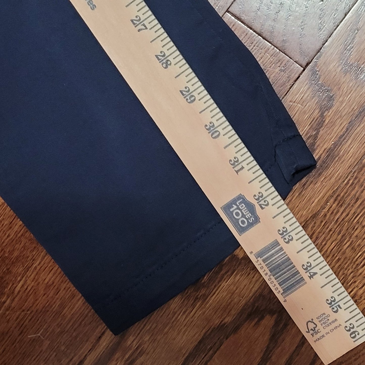 PuroEgo Men’s Navy Chino Pants Cotton EUR 40 / US 28x32 Slim Fit