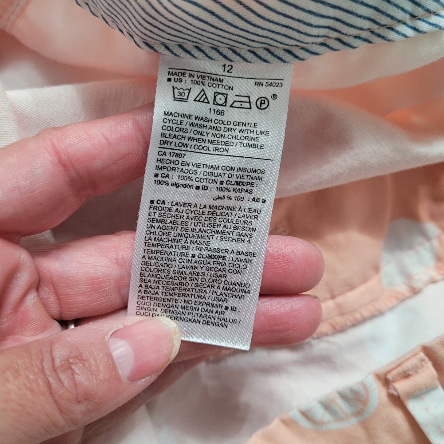 Old Navy Women’s Size 12 Everyday Chino Shorts Orange Sorbet Lemon Print GUC