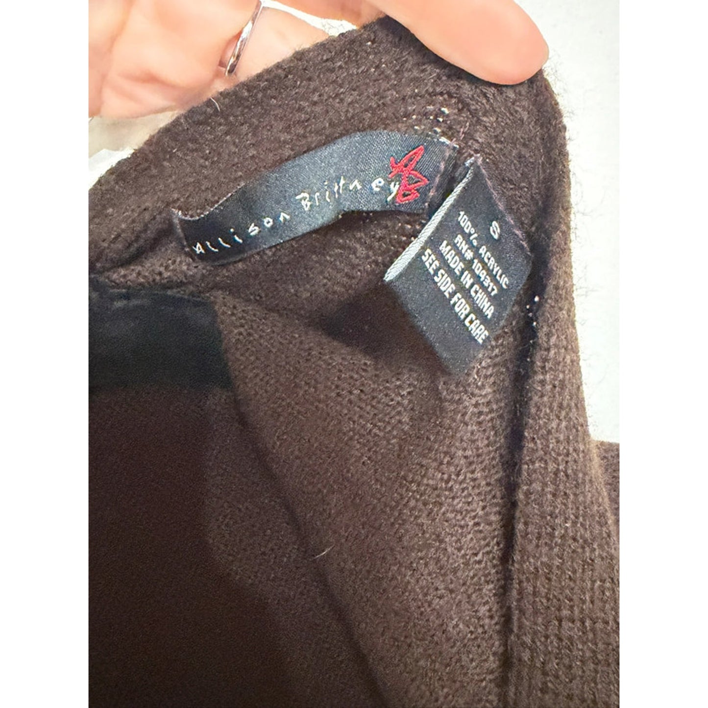 Allison Britney Small Striped Open Cardigan