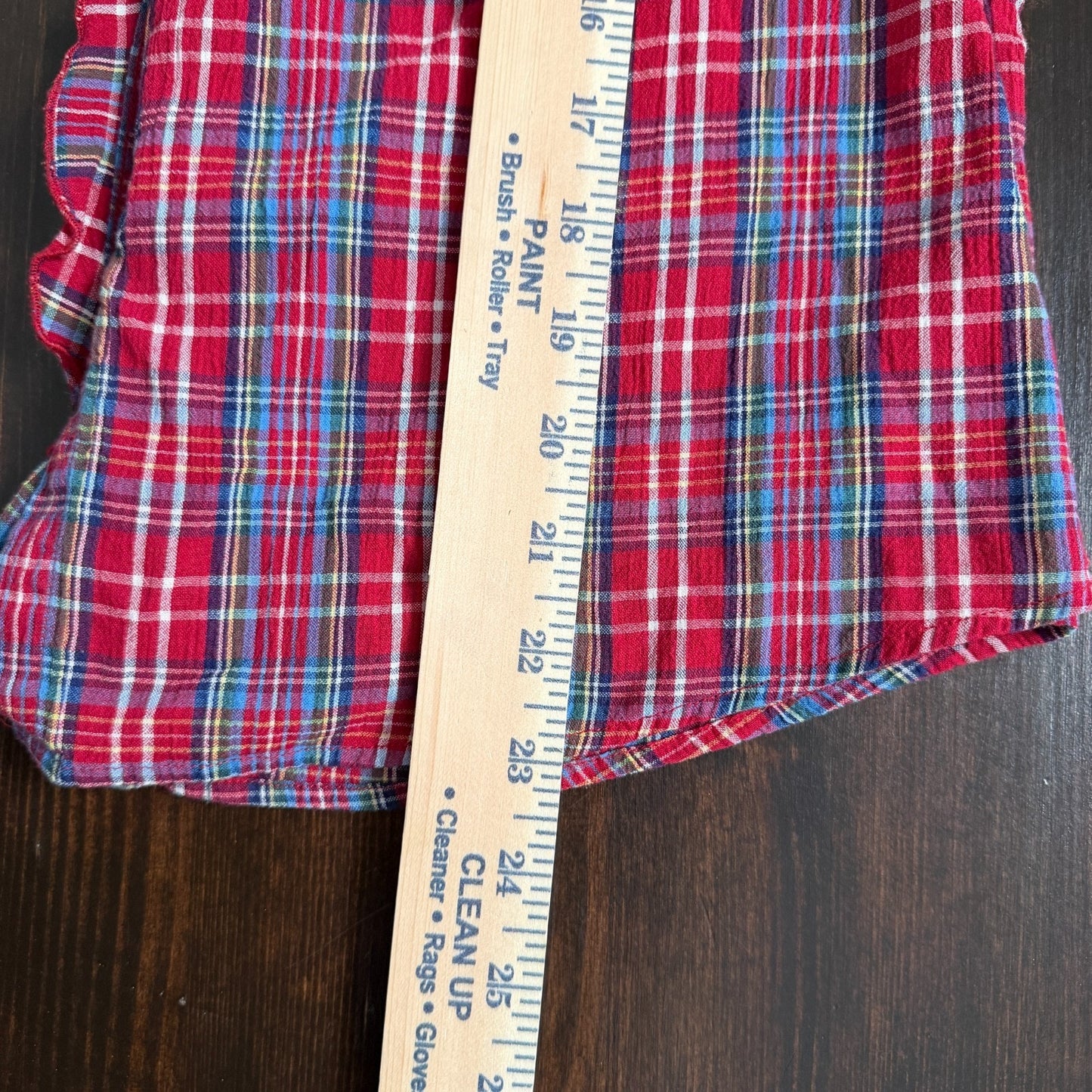 Abercrombie & Fitch Plaid Pearl Snap Shirt Womens Large Red Blue Western