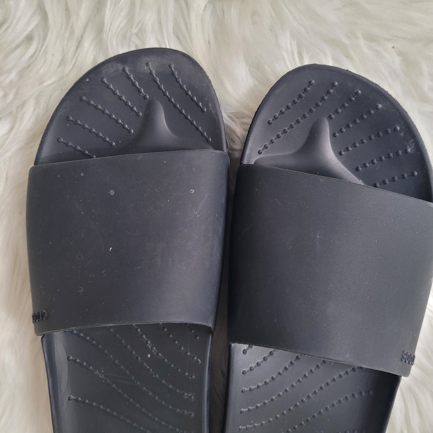 Crocs Splash Sandals Women’s 10 Black Slide Comfort Casual Pool