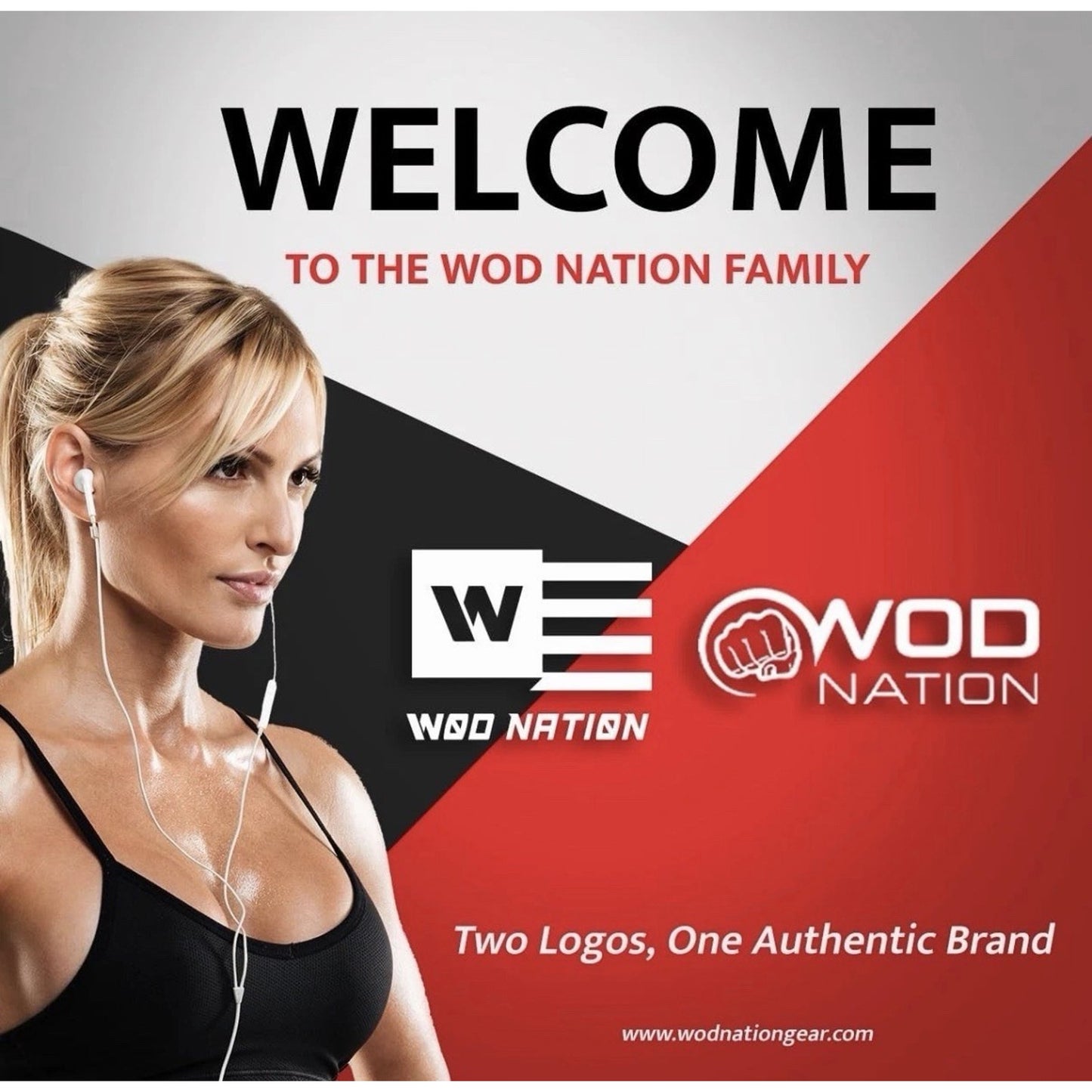 WOD Nation Muscle Floss Bands Recovery Band 1 Pack-Heavy W/ Carrying Bag, Black