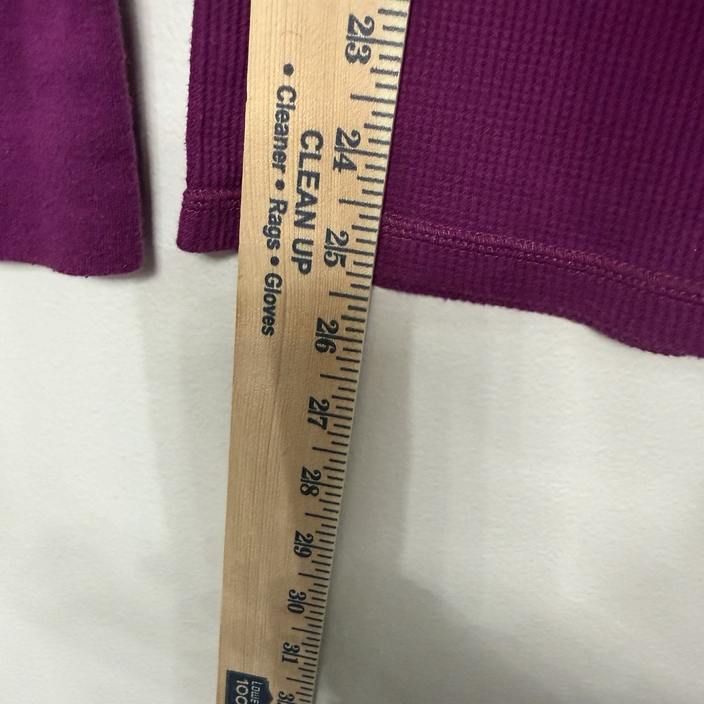 Aeropostale Retro Y2K Womens M Purple Waffle Henley Spellout Logo Top