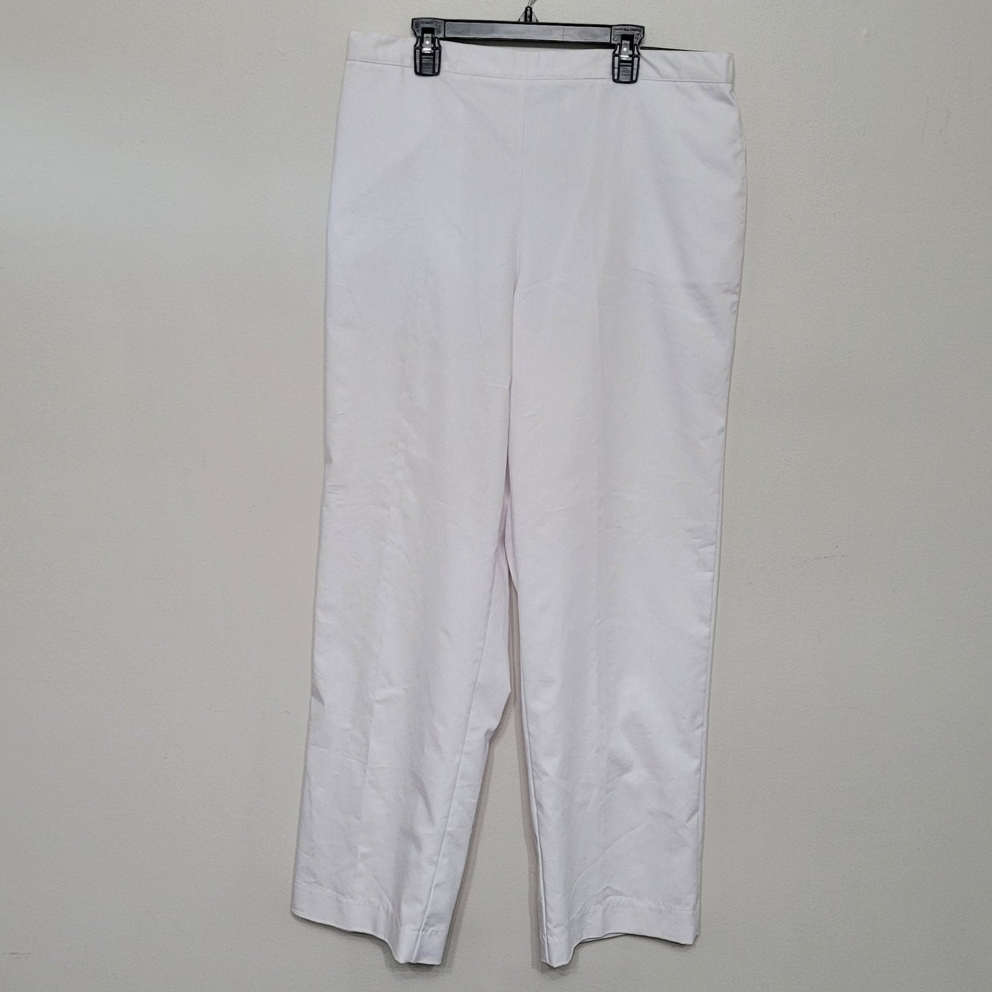 Alfred Dunner Women’s White Dress Pants Size 14 Classic Fit Comfort Waist NWT