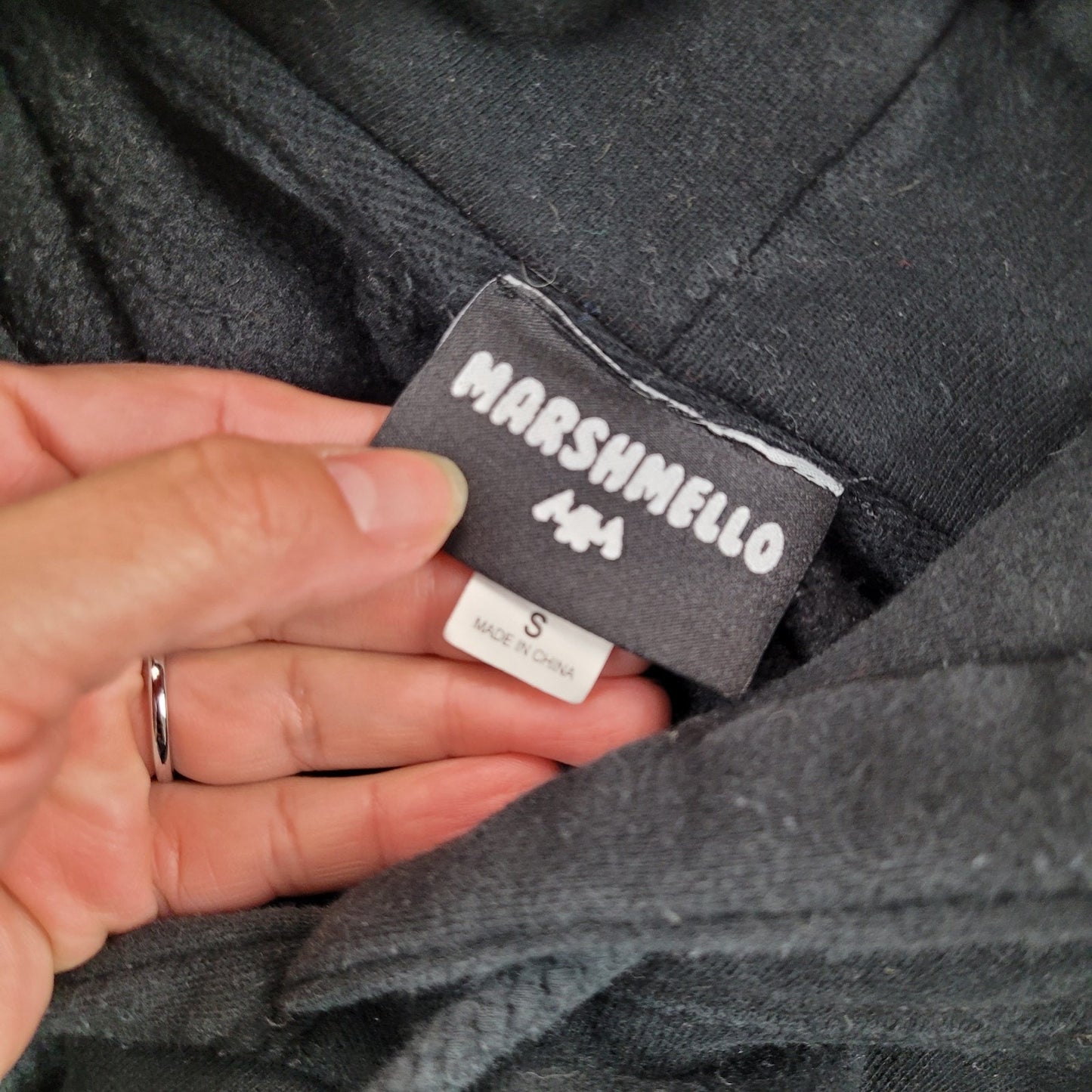 Mellogang Marshmello Hoodie Black Yellow Smiley Face Band Tee Unisex Size M