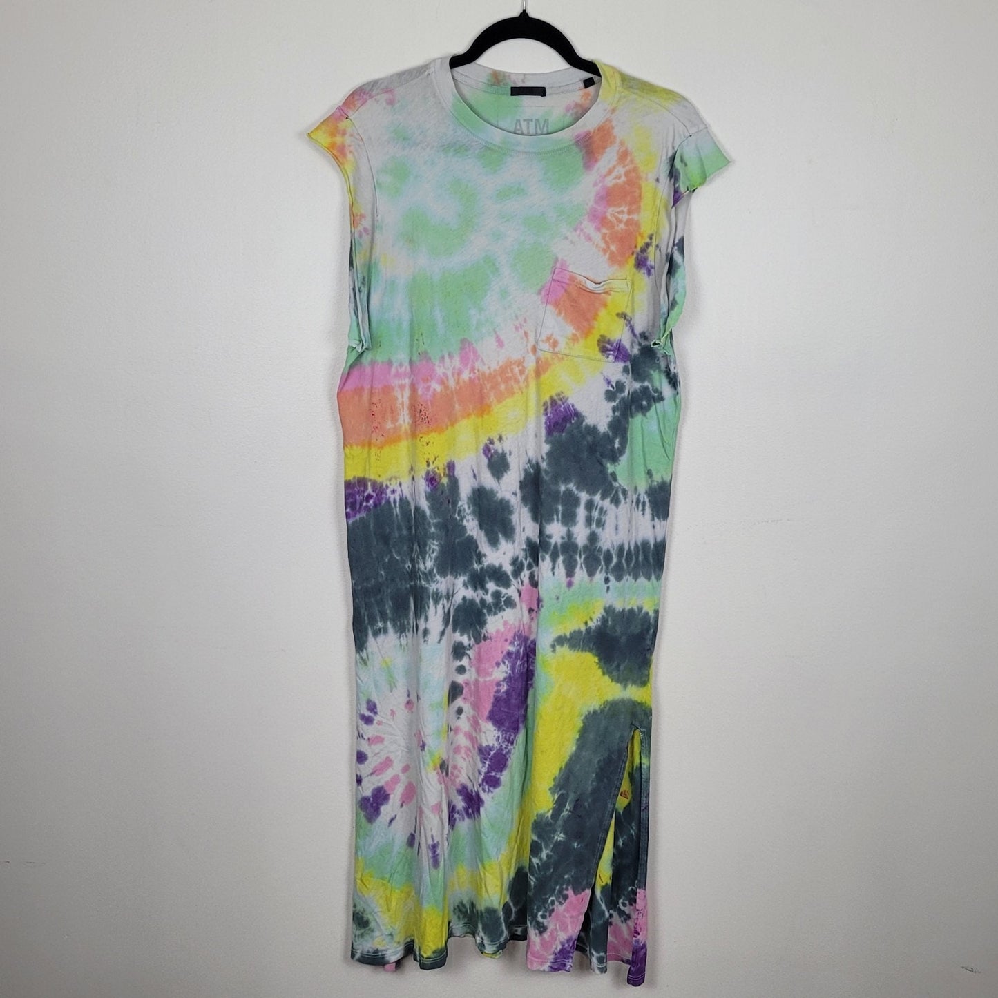 ATM Anthony Thomas Melillo Women’s M Tie Dye Sleeveless Maxi Dress GUC/Fair