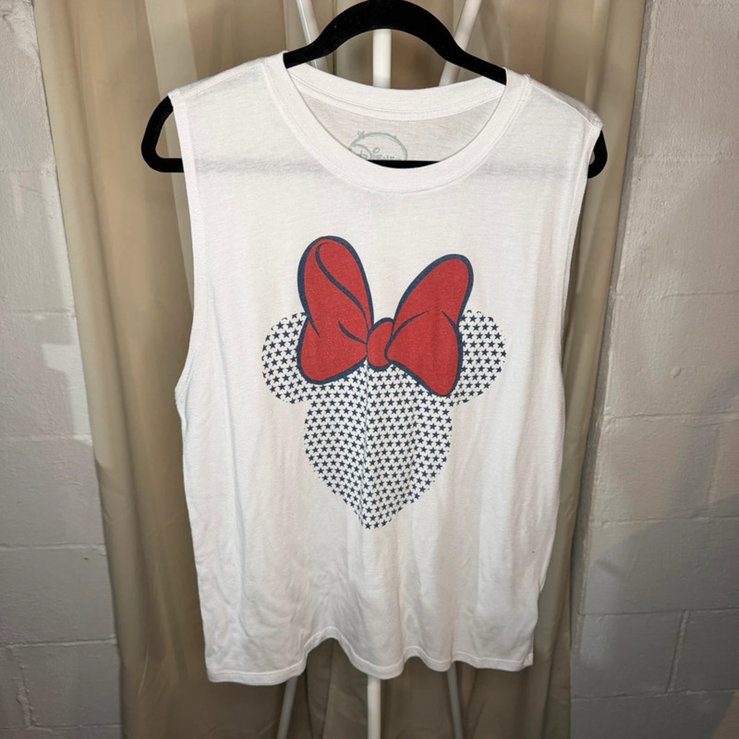 Disney Parks White XL Minnie Mouse Tank Top