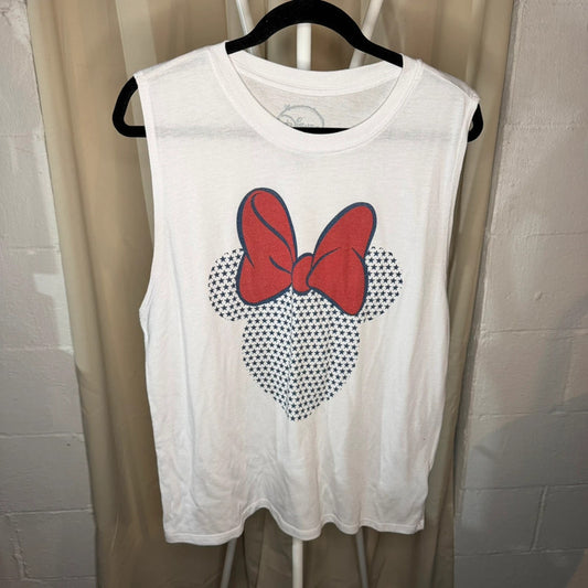 Disney Parks White XL Minnie Mouse Tank Top