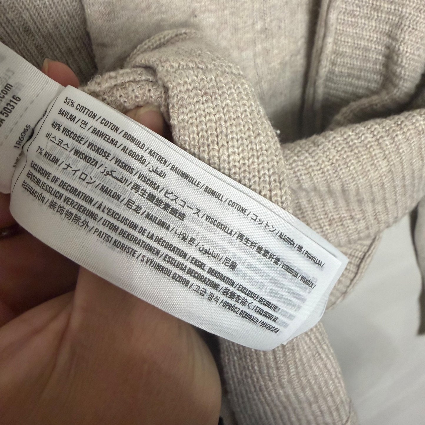 Abercrombie & Fitch Womens S Zip Cardigan Tan Knit Sweater Grandpa Y2K