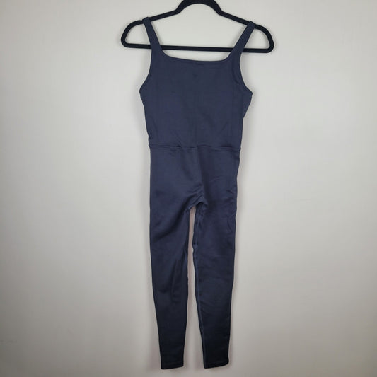 All In Motion Womens Small Black Skinny Jumpsuit Yoga Workout Moisture Wicking