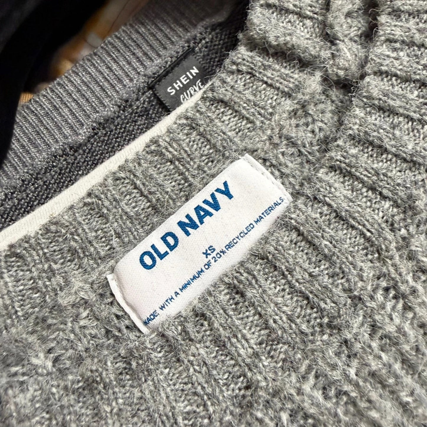 Gray Old Navy Knit XS Cute Capsule Sweater