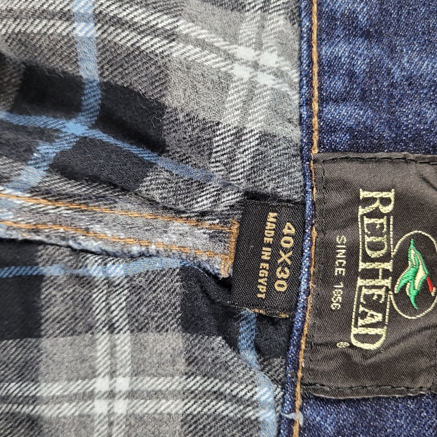 RedHead Men’s 40x30 Flannel Lined Jeans Blue Denim Hunting Cold Weather