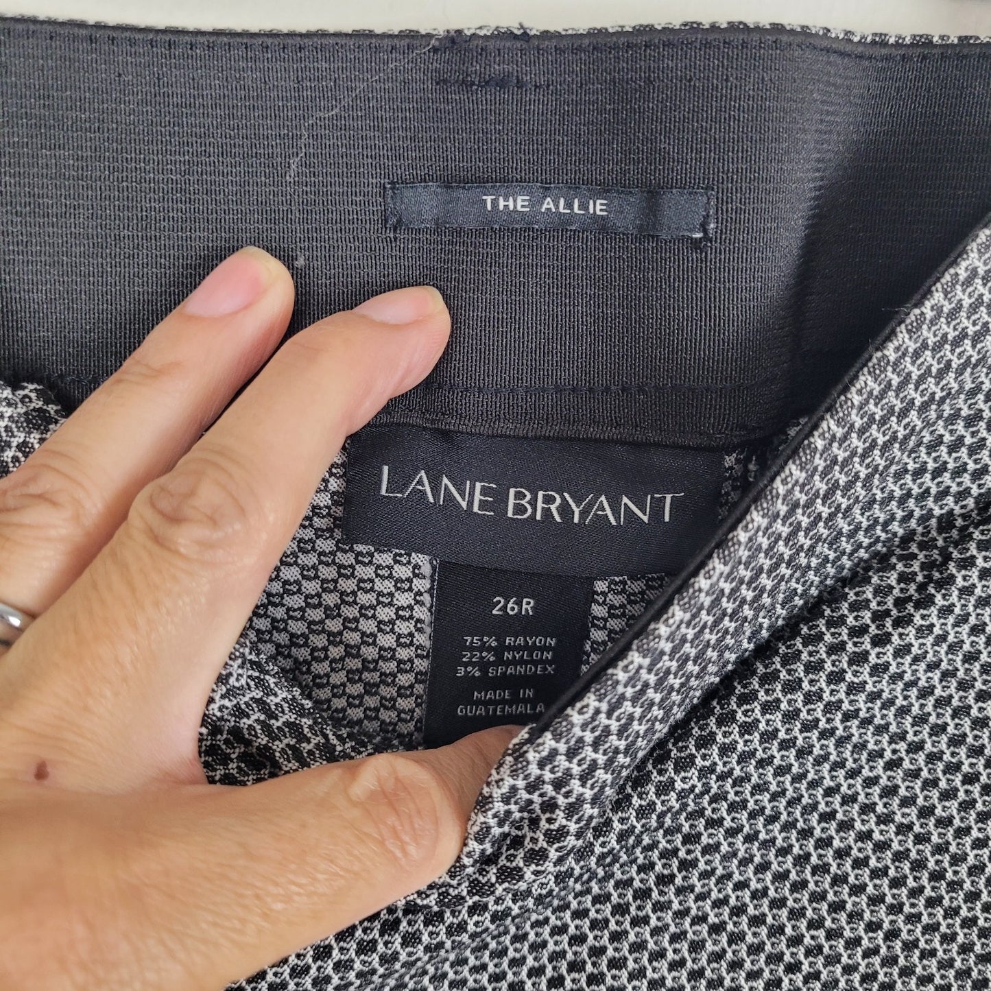 Lane Bryant Womens 26R The Allie Long Pants Gray Stretch Work Minimalist Capsule