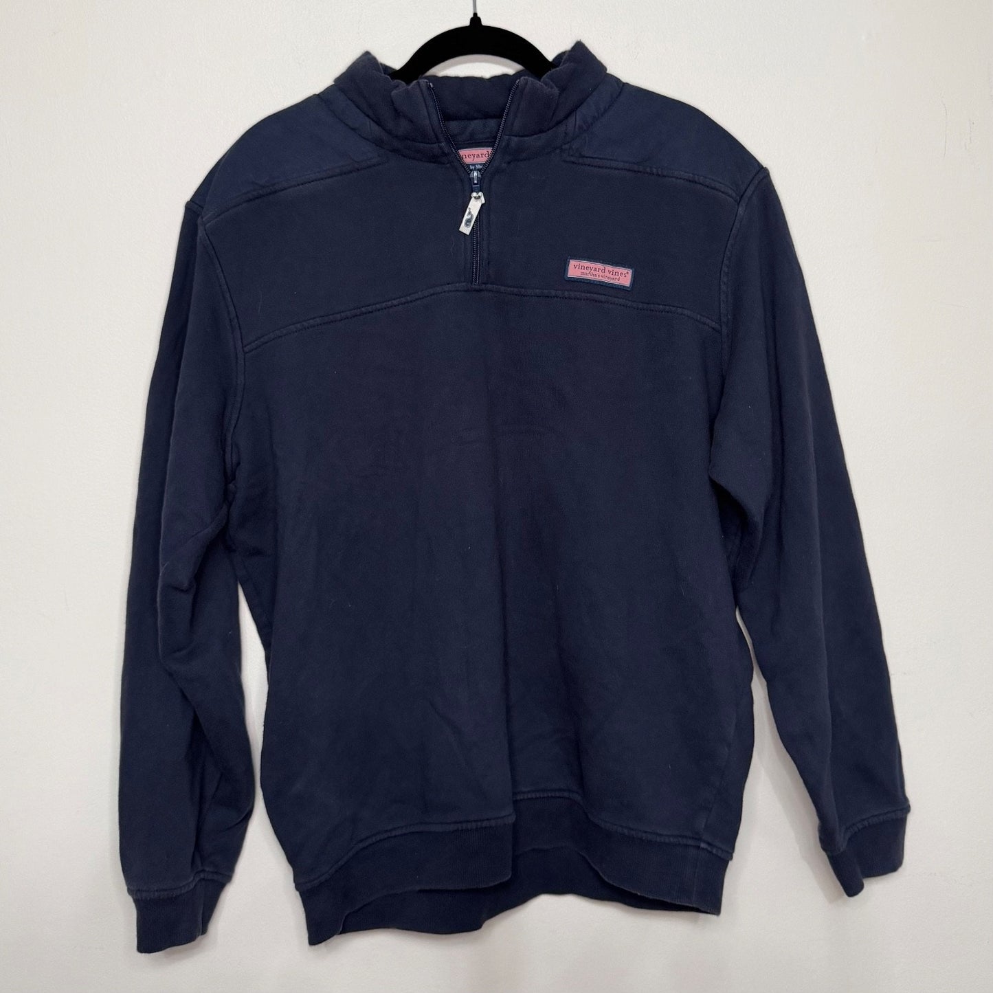 Vineyard Vines Men’s L Navy Quarter Zip Pullover Shep & Ian Classic