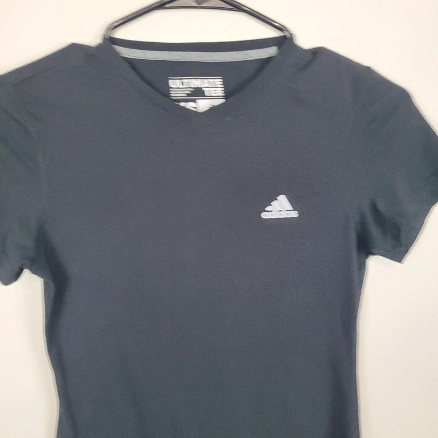 Adidas XS Climalite Black V-Neck T-Shirt