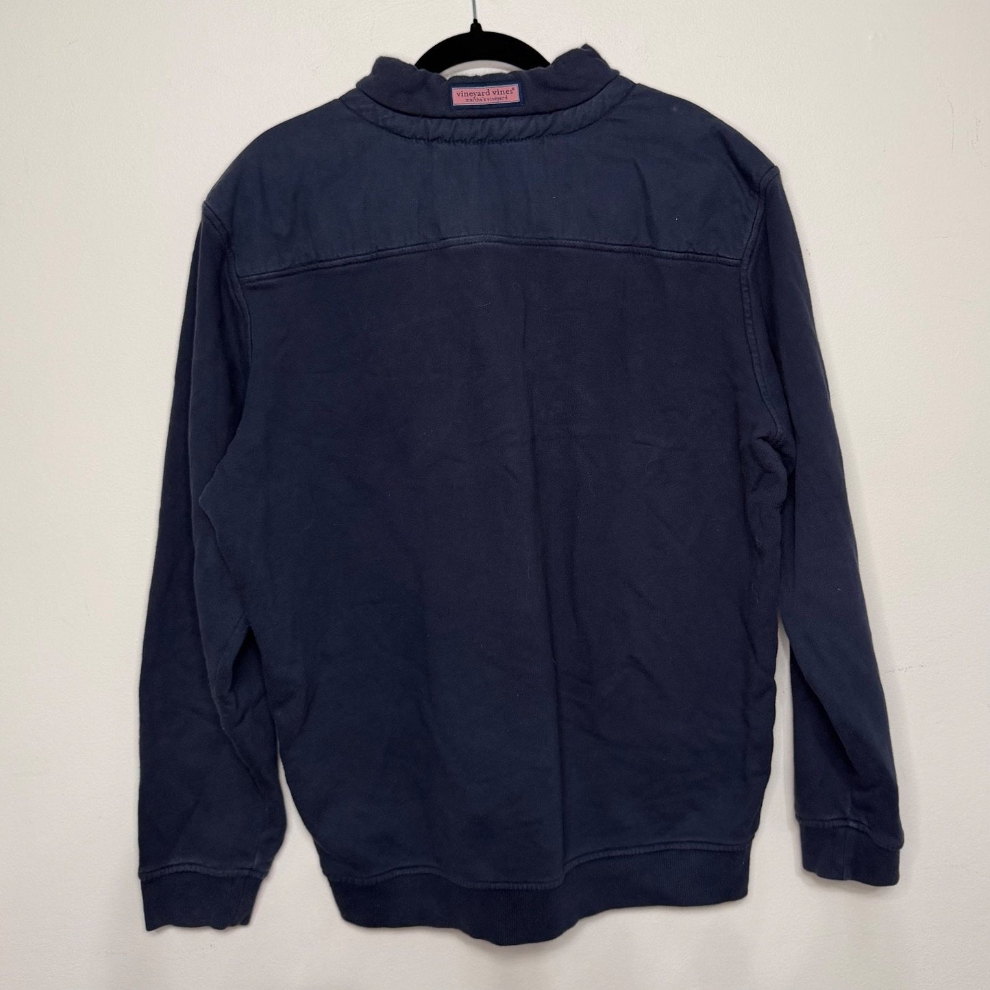 Vineyard Vines Men’s L Navy Quarter Zip Pullover Shep & Ian Classic