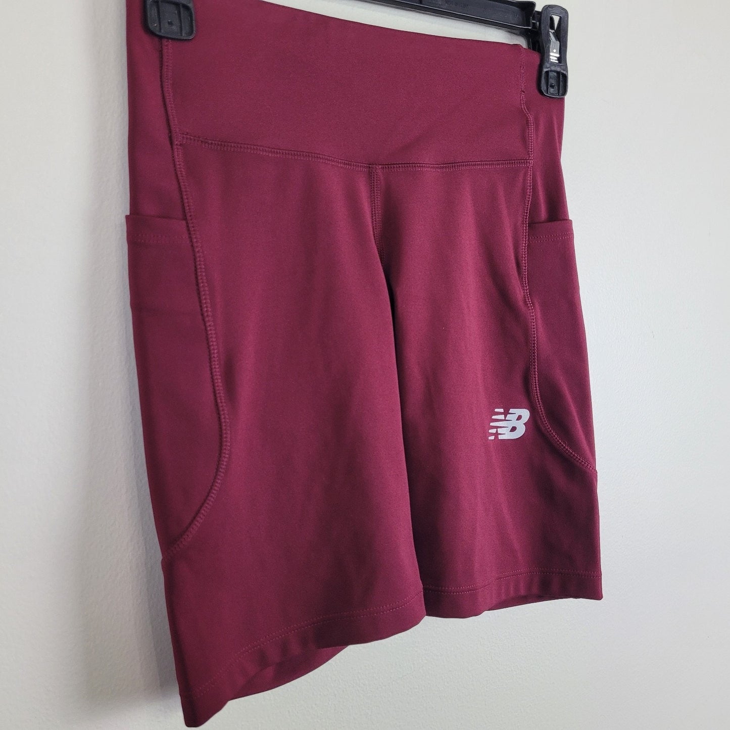 New Balance Womens XS Maroon NB Dry Performance Fitted Running Shorts