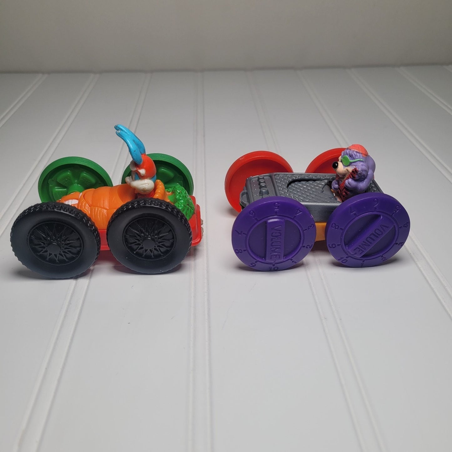 Vintage 1990s Tiny Toons Flip Cars Lot of 2 McDonald’s Happy Meal Toys GUC