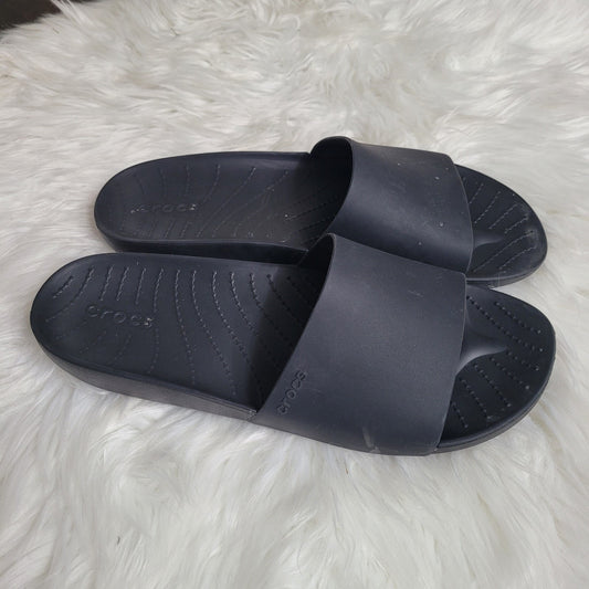 Crocs Splash Sandals Women’s 10 Black Slide Comfort Casual Pool