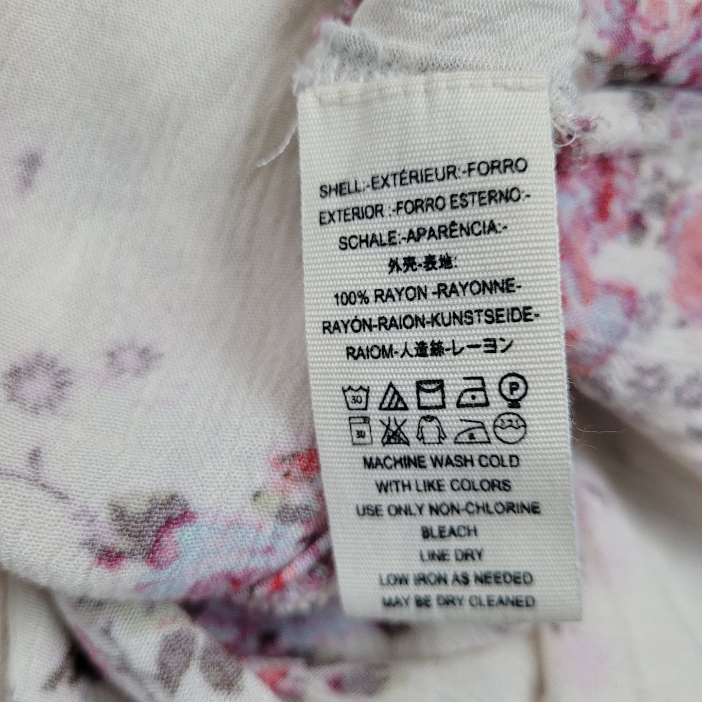 Free People Womens Medium Tree Swing Tunic Dress Boho Floral Cream Pink Hi Lo Fe