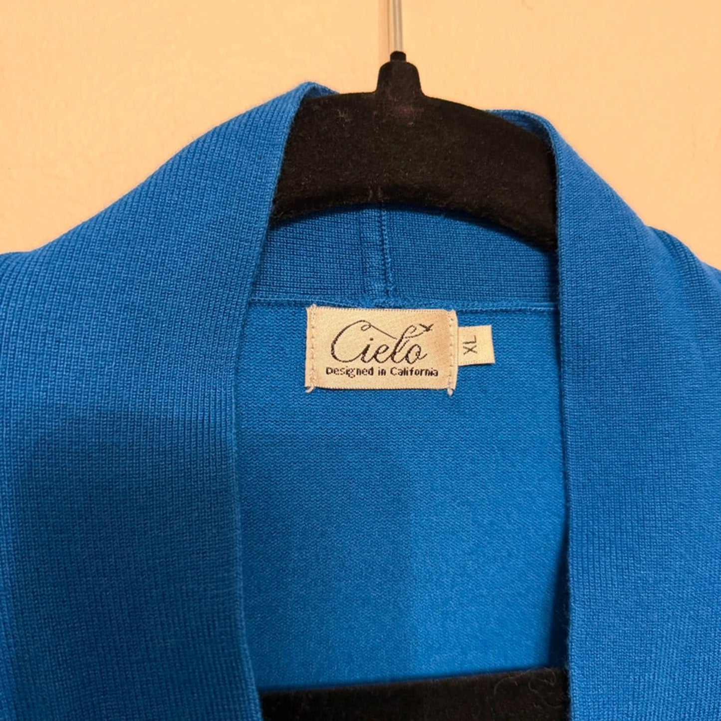 Cielo Women’s XL Blue Open Front Cardigan EUC