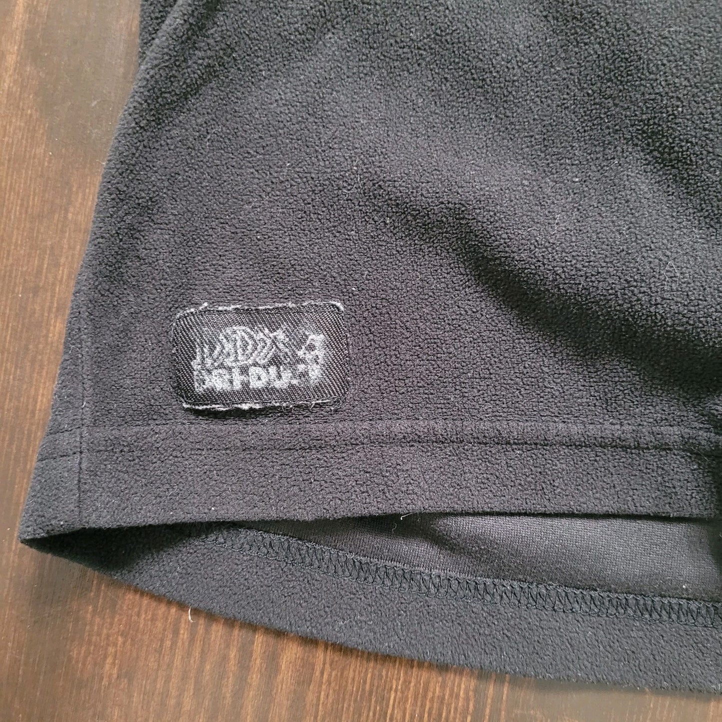 Dri Duck 1/4 Zip Pullover Mens Large Outdoor Fleece Mock Neck Black Long Sleeve