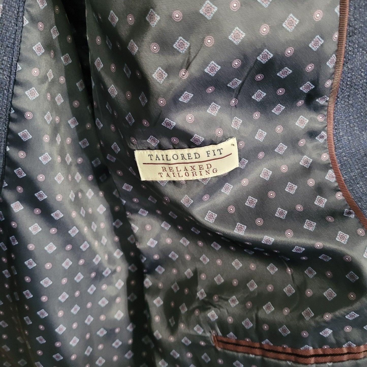 Jos. A. Bank Men’s 44R Navy Wool Sport Coat Blazer Relaxed Tailoring