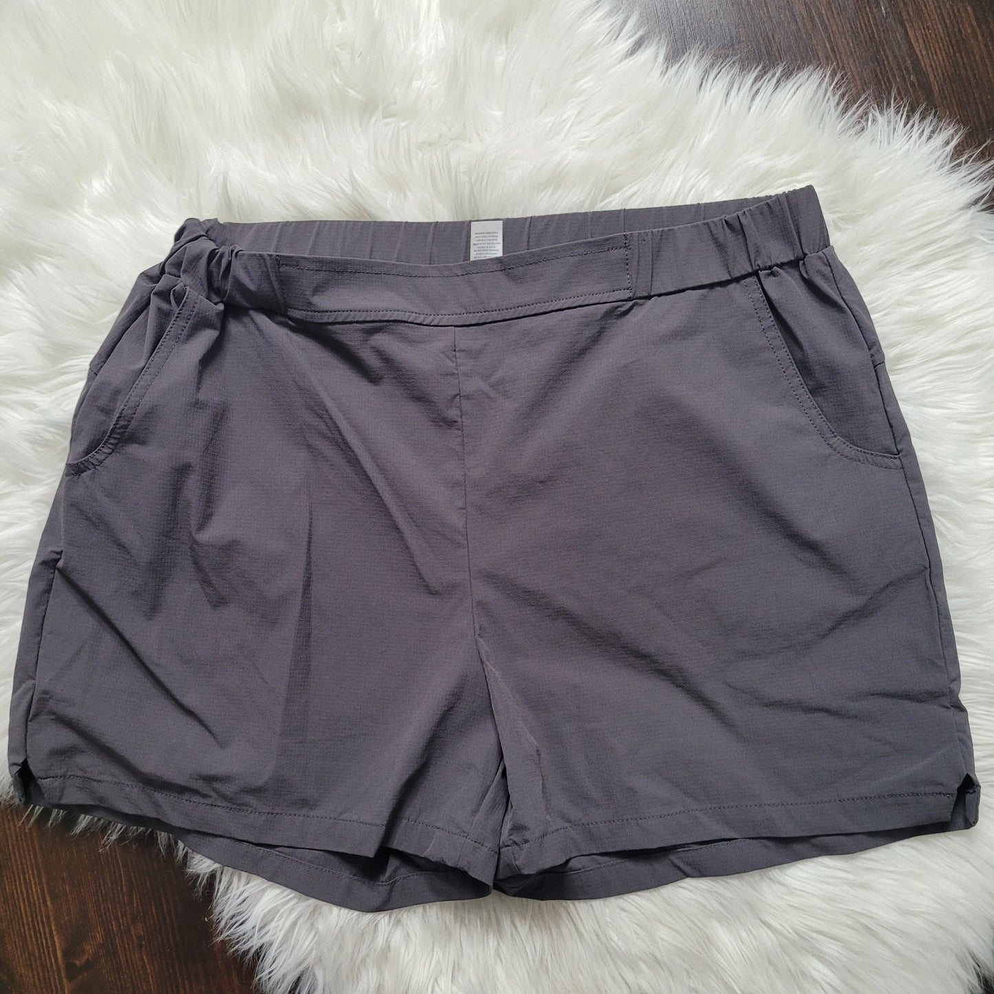 ODODOS Women’s L Shorts Lot of 3 Gray Blue Black Stretch Pocket Golf Gym EUC