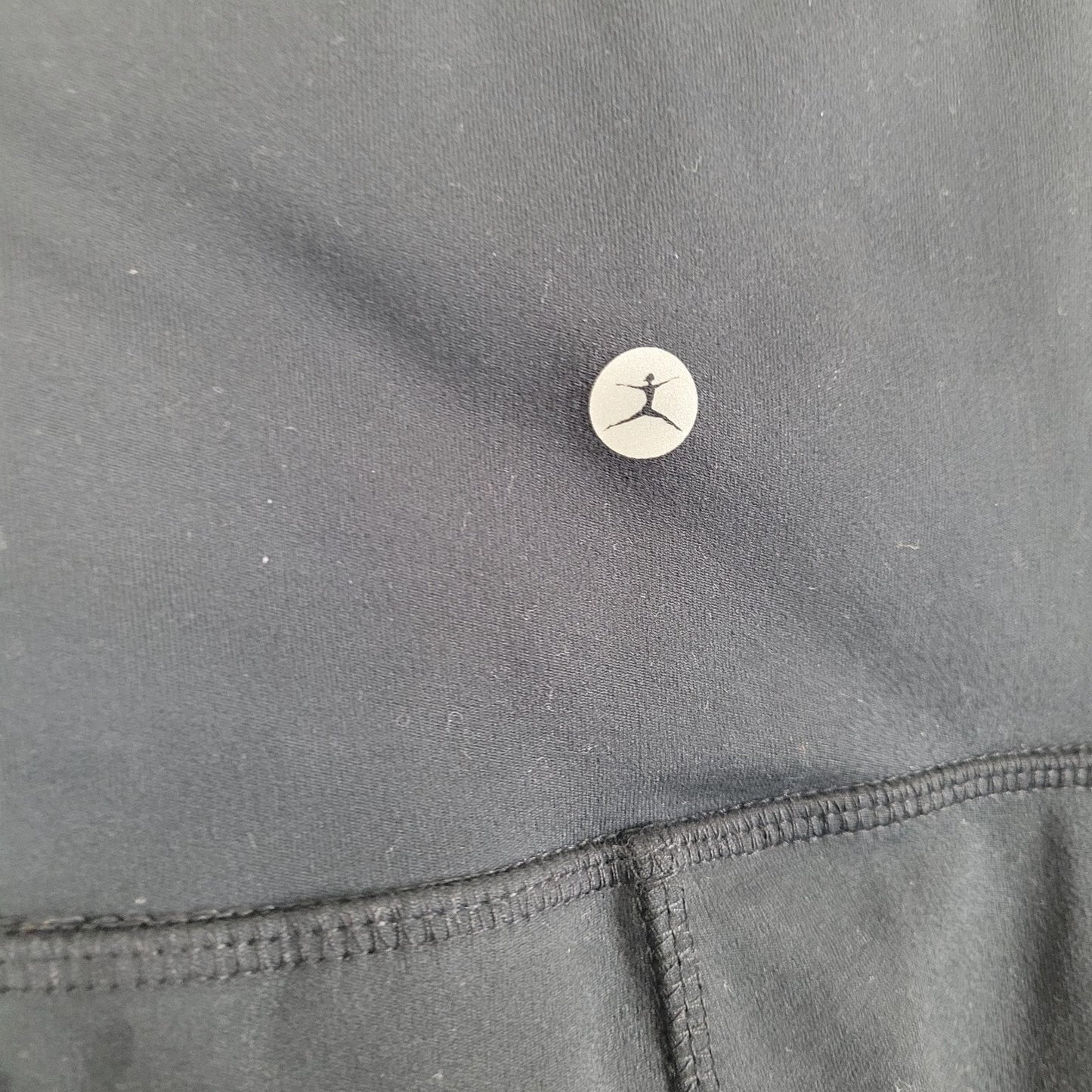 Danskin Womens S 7/8 Leggings Black High Rise Athleisure Yoga VGUC