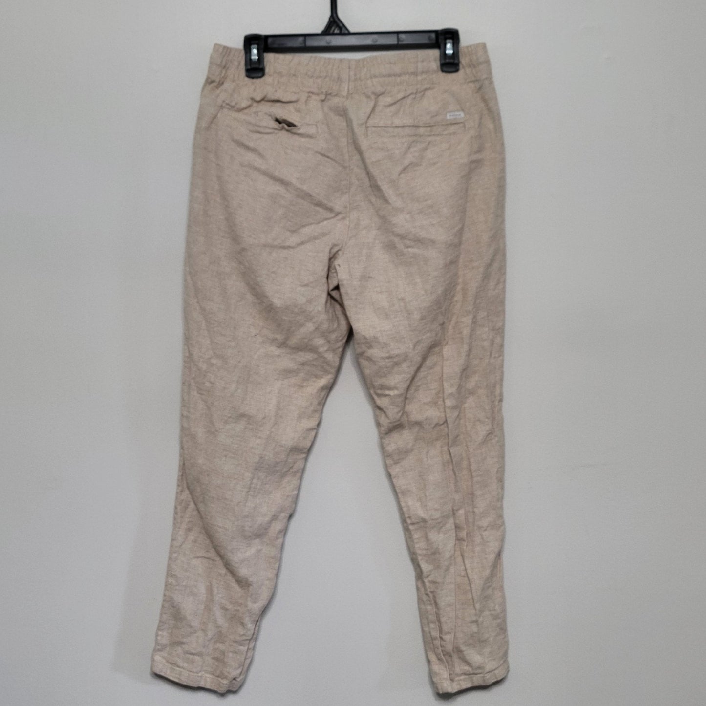 PacSun Linen Blend Joggers Medium Beige Drawstring Casual Boho Pants