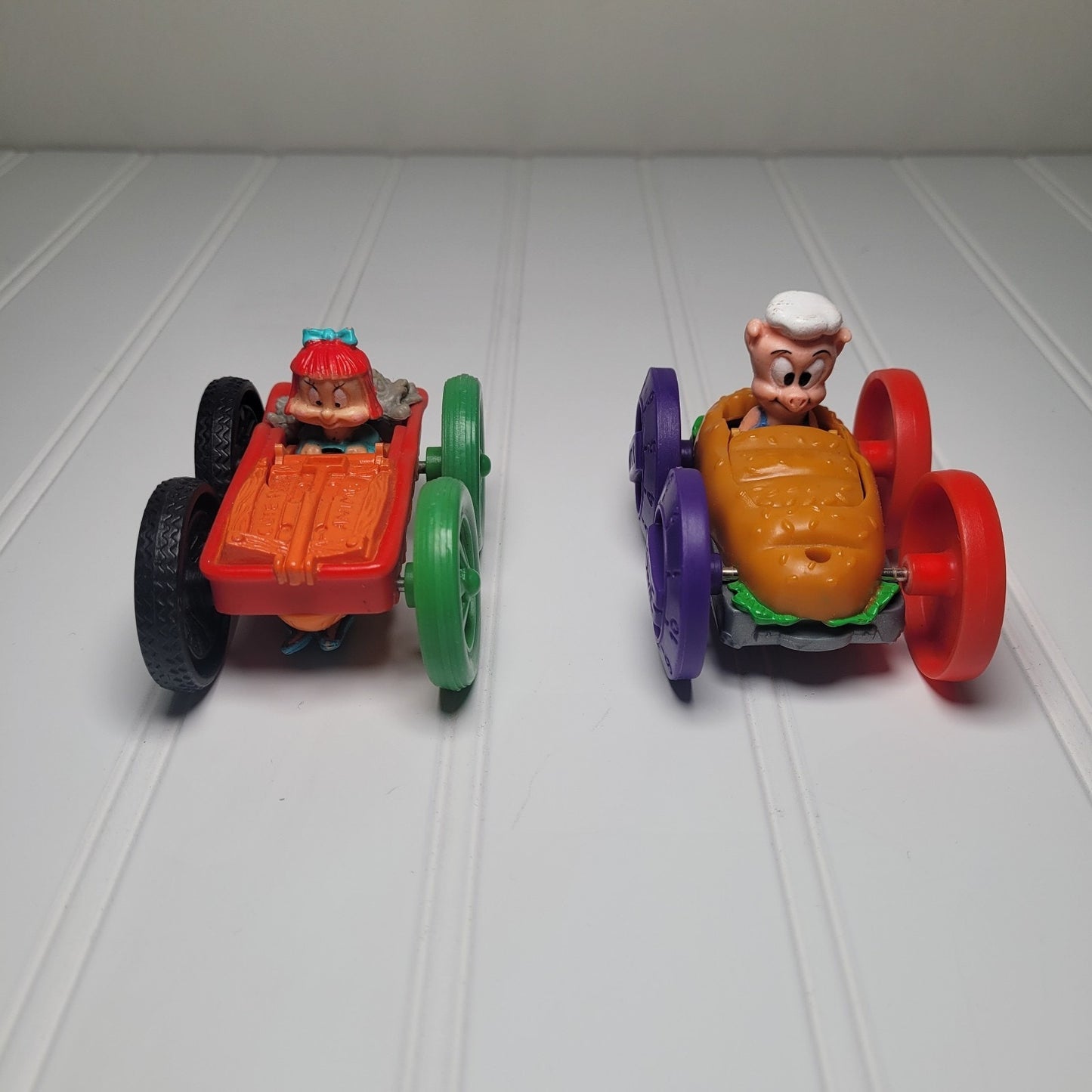 Vintage 1990s Tiny Toons Flip Cars Lot of 2 McDonald’s Happy Meal Toys GUC