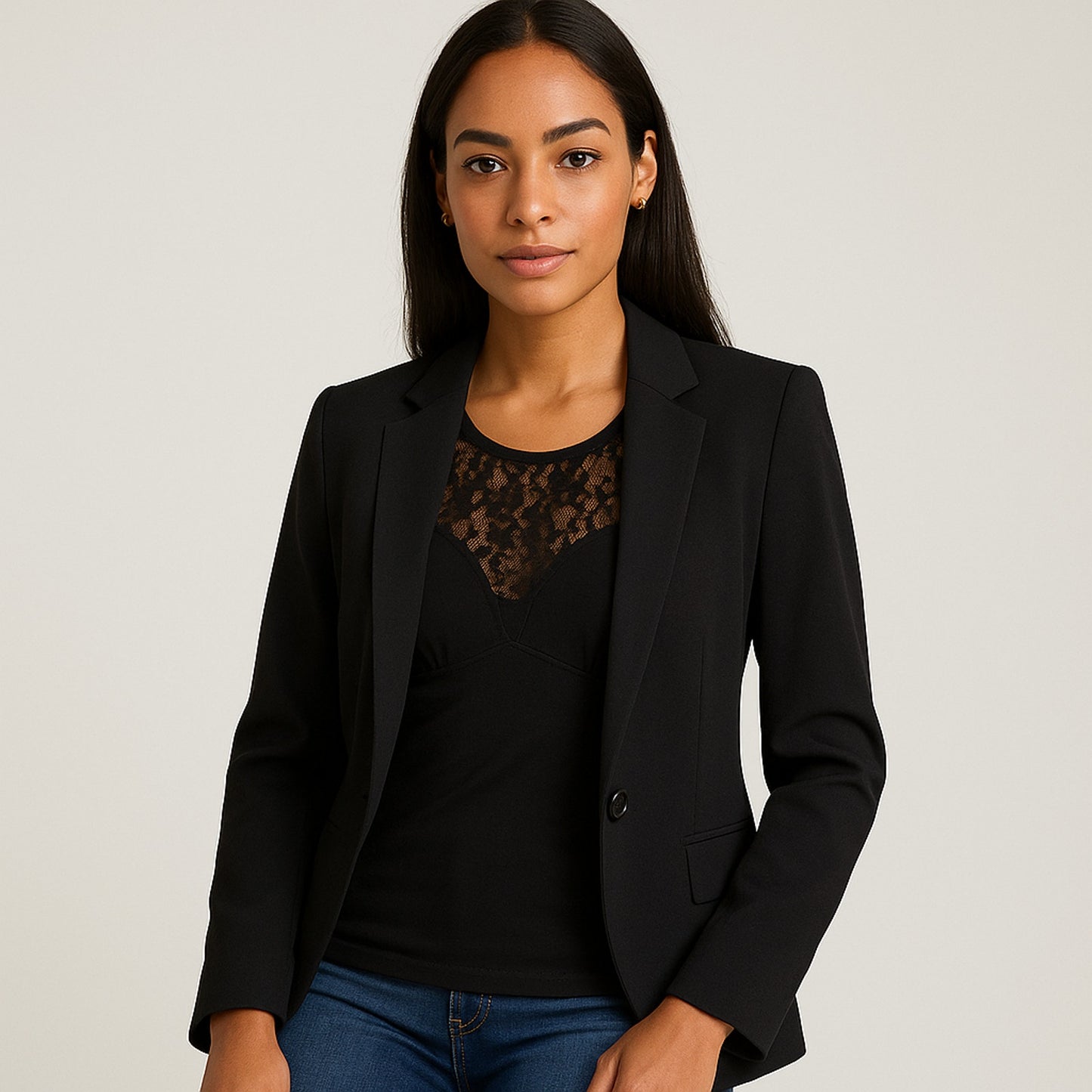 Victoria’s Secret Women’s Small Black Lace Bustier Tank Top EUC