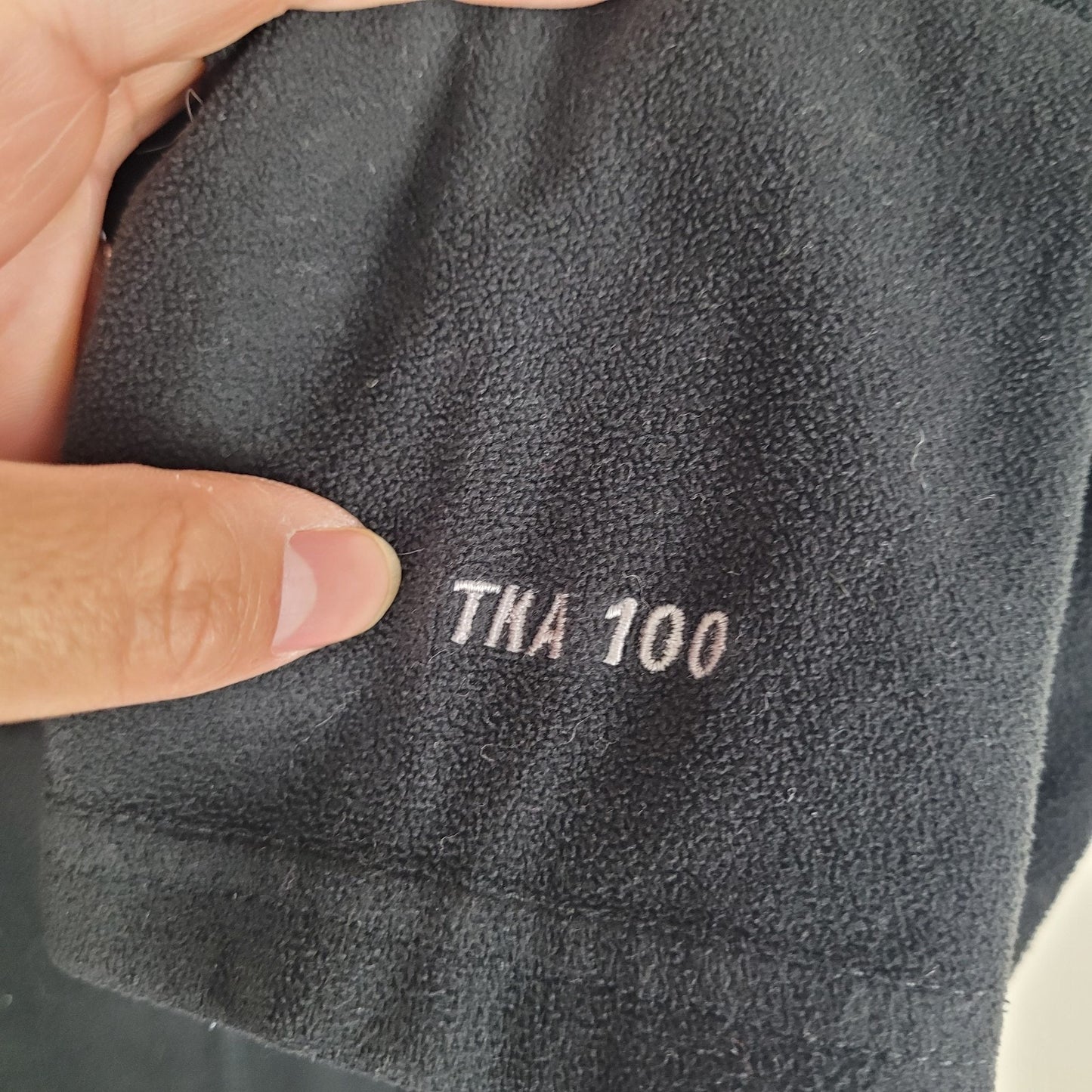 The North Face Womens Medium Black TKA 100 Fleece 1/4 Zip Pullover Jacket