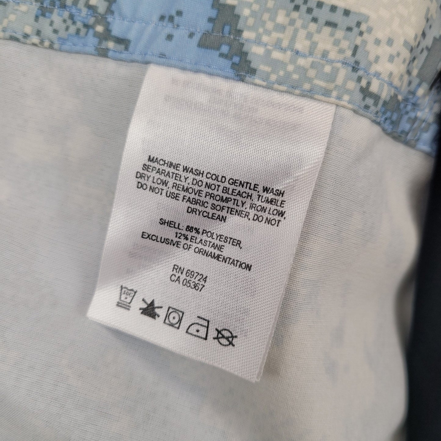 Columbia PFG Mens 42 Board Shorts Blue Camo Offshore Swim Trunks