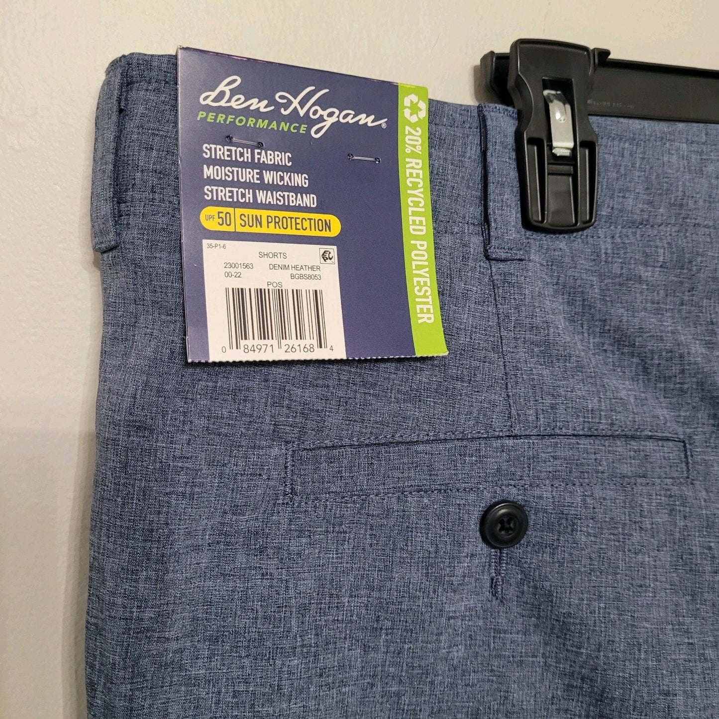 Ben Hogan Men’s 40 Performance Active Shorts Lot of Two Blue & Black NWT + EUC