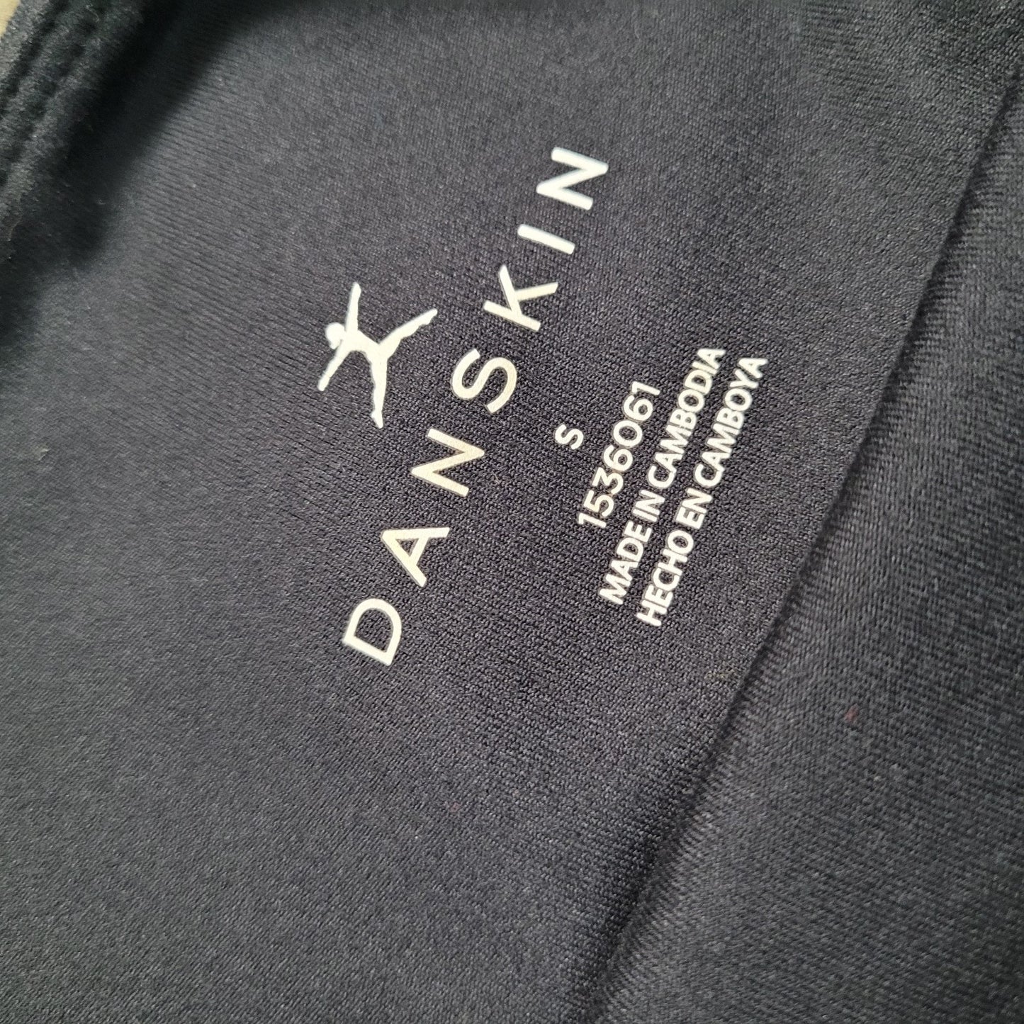 Danskin Womens S 7/8 Leggings Black High Rise Athleisure Yoga VGUC