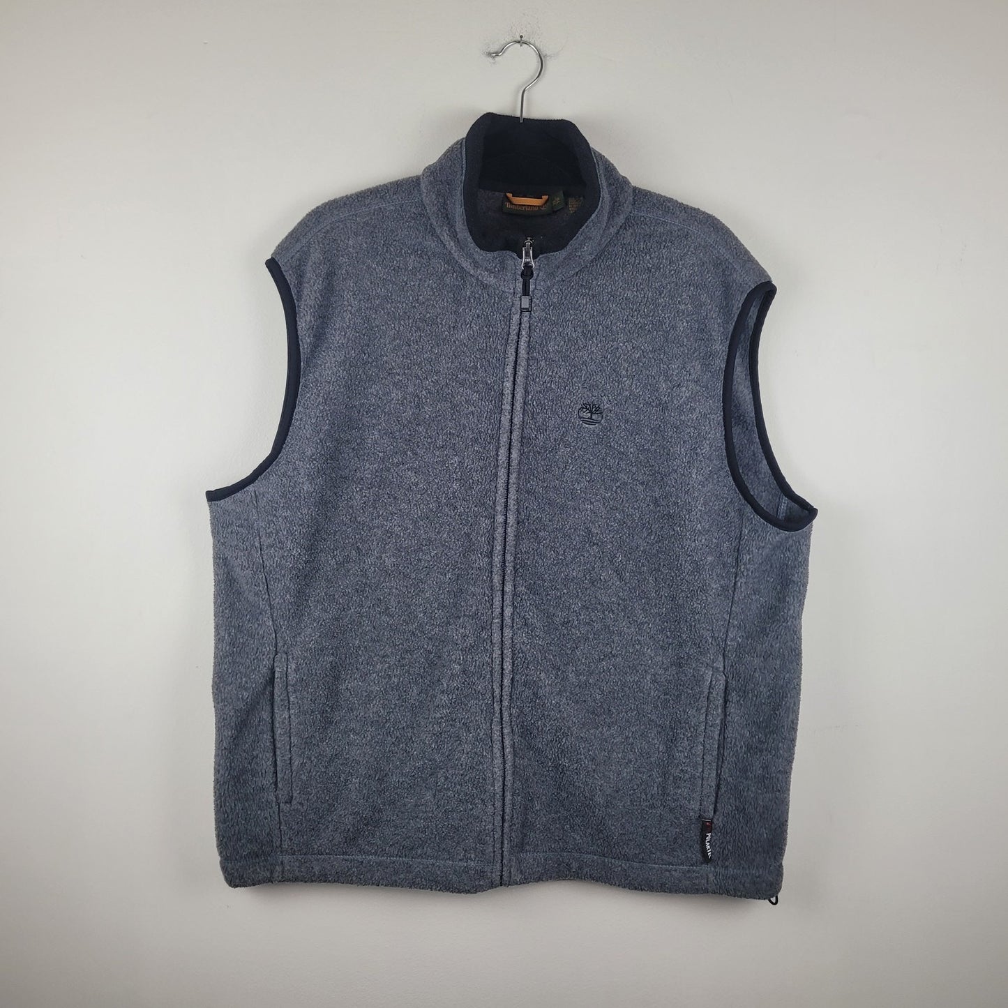 Timberland Mens XL Vest Gray Fleece Polartec Full Zip Outdoor Jacket VGUC