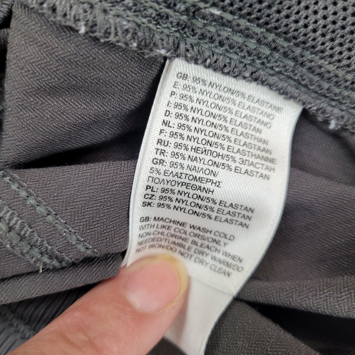 The North Face Womens XL Athletic Shorts Gray Running Gym Fitness Hiking