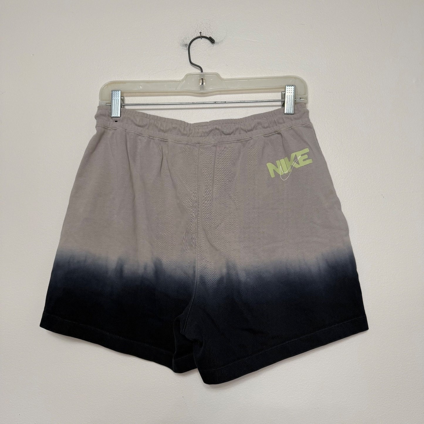 Nike Air Women’s Small Gray Black Ombré Jersey Shorts Streetwear Y2K