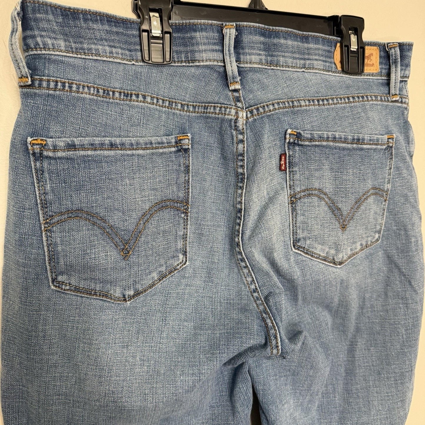 Levi’s Womens Size 12 525 Perfect Waist Straight Leg Jeans Blue Denim 31x30