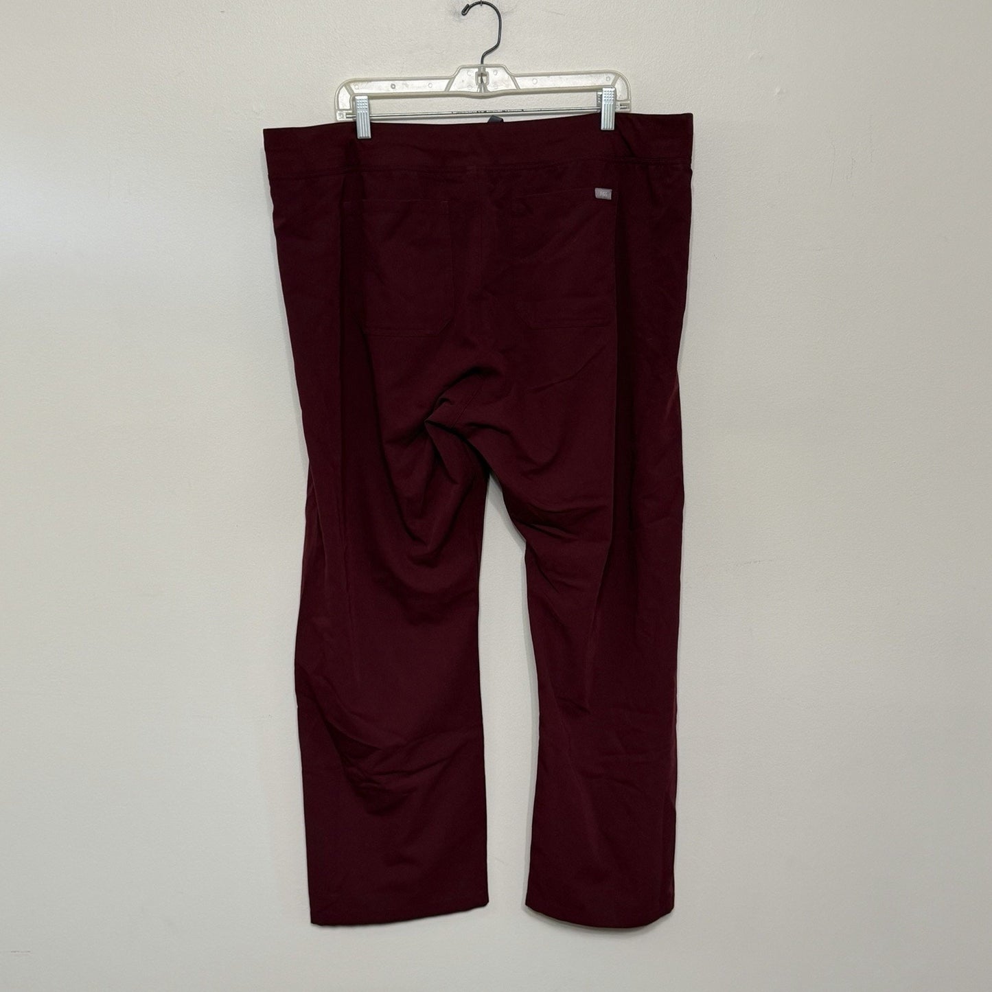 Figs Scrub Pants Womens XXL Burgundy Livingston Basic Bottom Nursing Medical