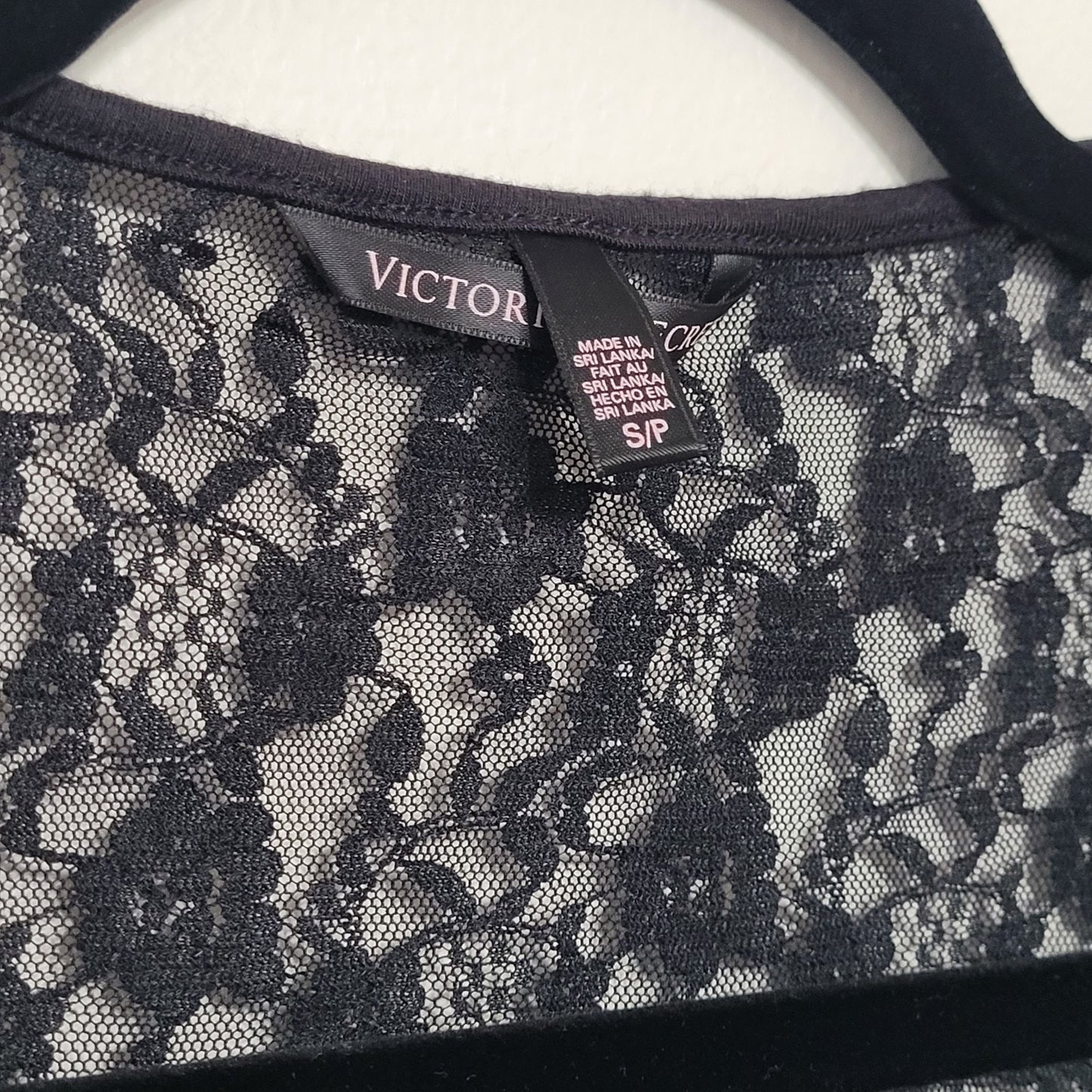 Victoria’s Secret Women’s Small Black Lace Bustier Tank Top EUC