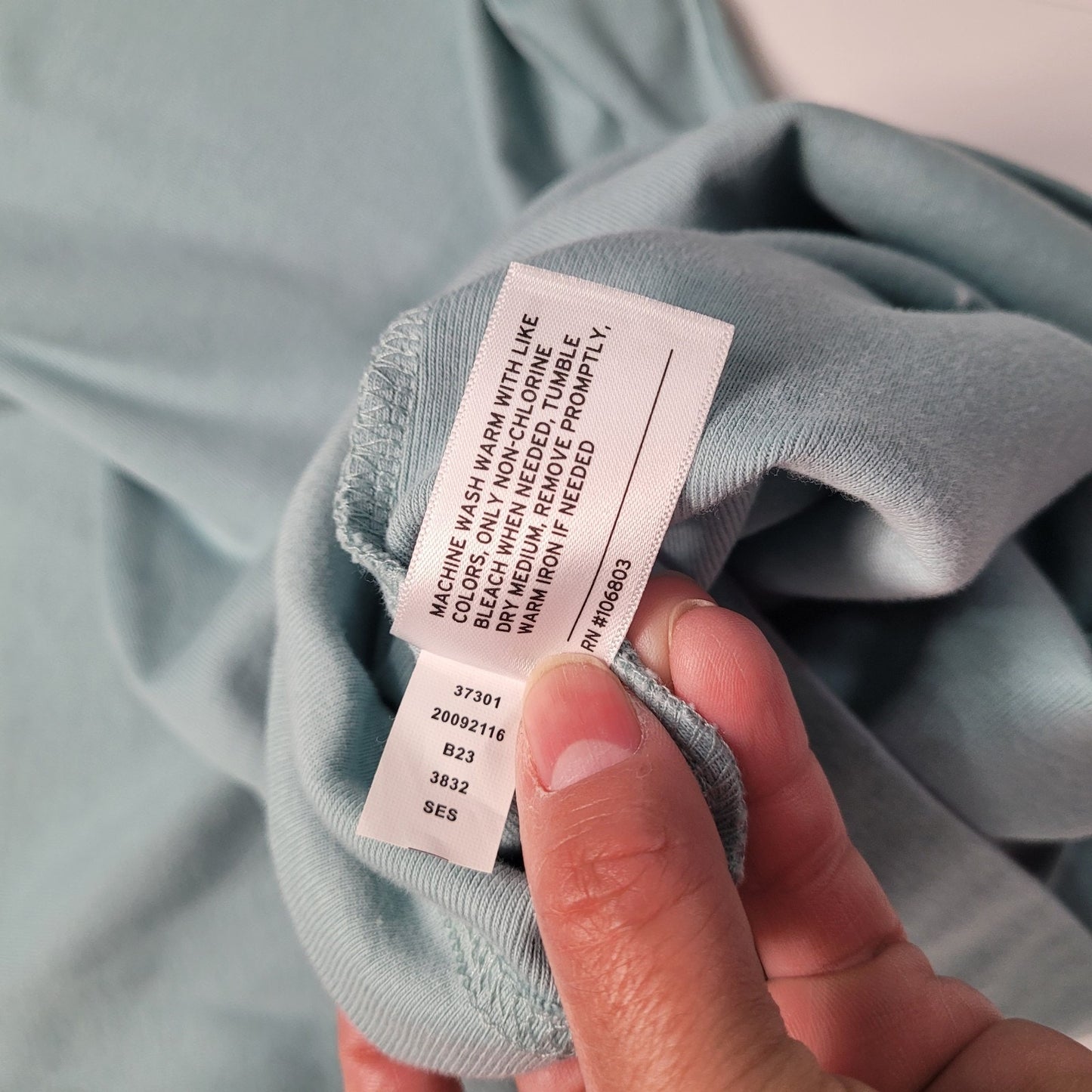 Duluth Trading Co Womens Medium Blue Short Sleeve Crew Neck T-Shirt Top