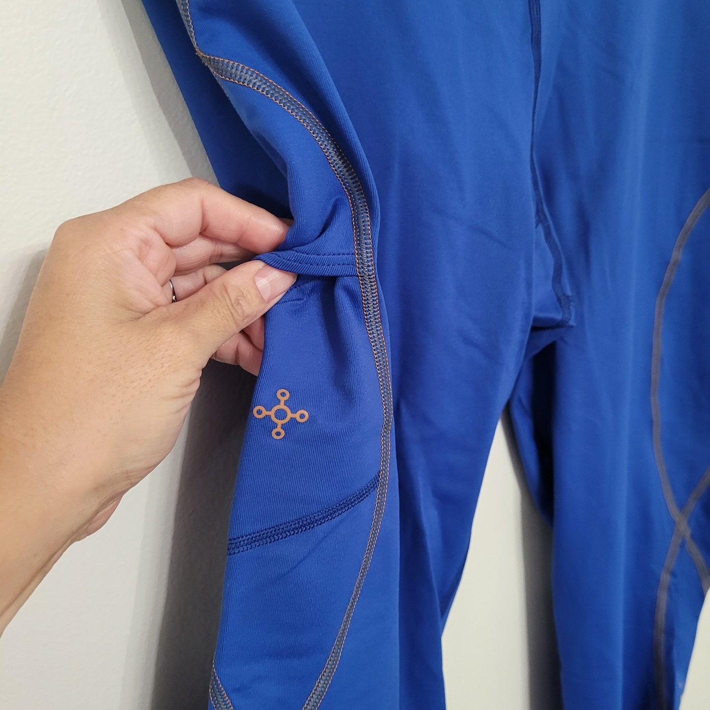 Tommie Copper Women’s XXL Blue Velocity Performance Running Tights Cool Copper