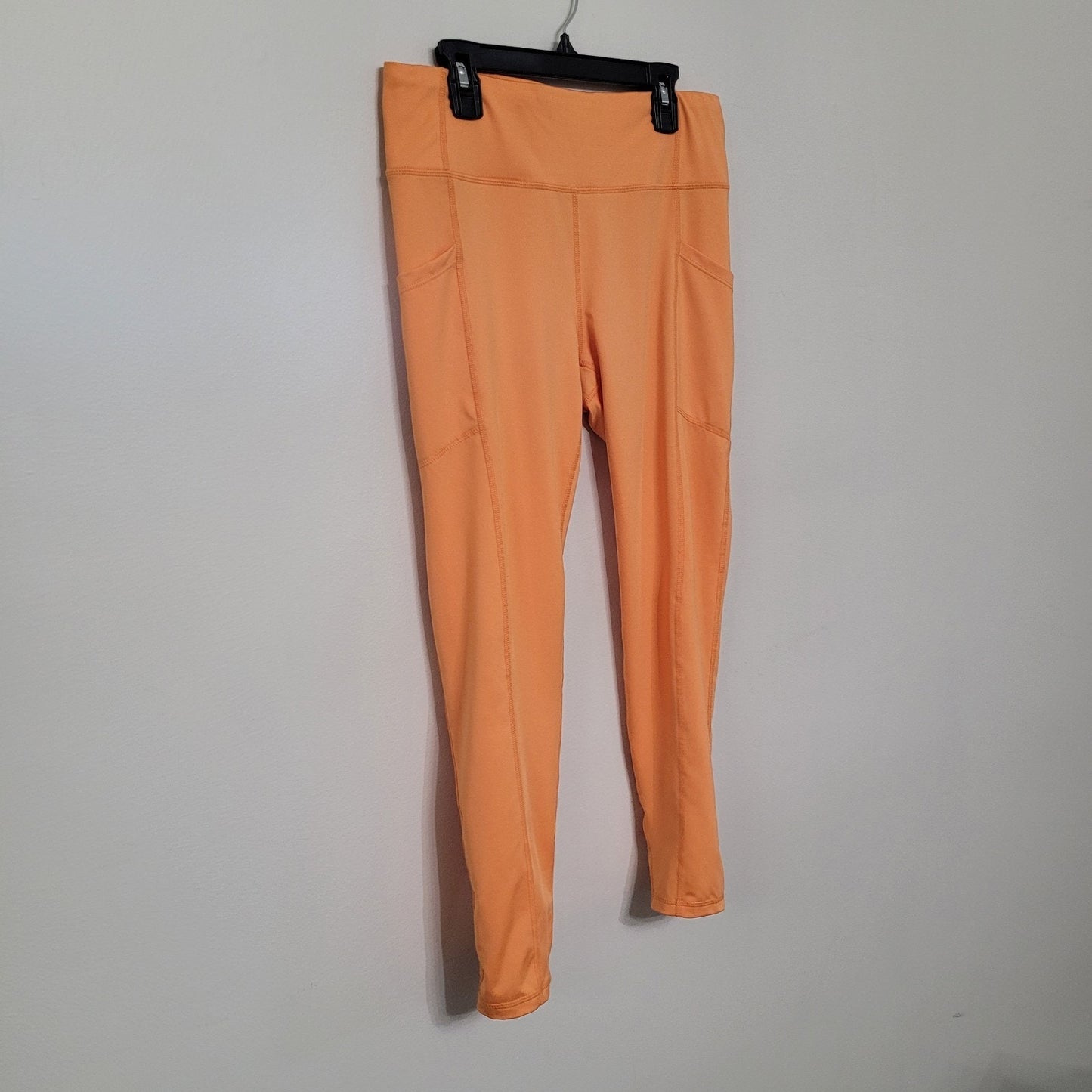 Pro Player Women’s Orange Capri Leggings M & Tank Top L Set Moisture Wicking